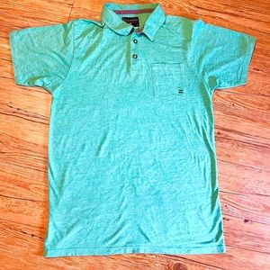 Billabong green polo.
